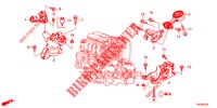 MOTORBEFESTIGUNGEN (1.4L) für Honda CIVIC 1.4 COMFORT 5 Türen 6 gang-Schaltgetriebe 2012