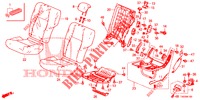 RUECKSITZ/SITZGURT, (G.) für Honda CIVIC 1.4 COMFORT 5 Türen 6 gang-Schaltgetriebe 2012