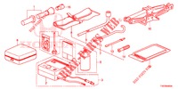 WERKZEUGE/WAGENHEBER  für Honda CIVIC 1.4 COMFORT 5 Türen 6 gang-Schaltgetriebe 2012