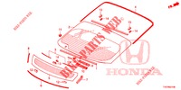 WINDSCHUTZSCHEIBE, VORNE/ HECKFENSTER  für Honda CIVIC 1.4 COMFORT 5 Türen 6 gang-Schaltgetriebe 2012