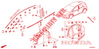 ZIERLEISTE/SCHUTZ  für Honda CIVIC 1.4 COMFORT 5 Türen 6 gang-Schaltgetriebe 2012