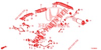 AUSPUFFROHR/SCHALLDAEMPFER (1.4L) für Honda CIVIC 1.4 S 5 Türen 6 gang-Schaltgetriebe 2012