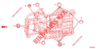 GUMMITUELLE (INFERIEUR) für Honda CIVIC 1.4 S 5 Türen 6 gang-Schaltgetriebe 2012