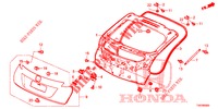 HECKKLAPPENPLATTE(2D)  für Honda CIVIC 1.4 S 5 Türen 6 gang-Schaltgetriebe 2012