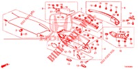HECKKLAPPENVERKLEIDUNG/ TAFELVERKLEIDUNG, HINTEN(2D)  für Honda CIVIC 1.4 S 5 Türen 6 gang-Schaltgetriebe 2012
