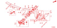 HECKLEUCHTE/KENNZEICHENBELEUCHTUNG (PGM FI)  für Honda CIVIC 1.4 S 5 Türen 6 gang-Schaltgetriebe 2012