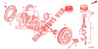 KURBELWELLE/KOLBEN (1.4L) für Honda CIVIC 1.4 S 5 Türen 6 gang-Schaltgetriebe 2012