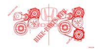 LICHTMASCHINENRIEMEN (1.4L) für Honda CIVIC 1.4 S 5 Türen 6 gang-Schaltgetriebe 2012