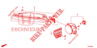 NEBELSCHEINWERFER / TAGESFAHRSCHEINWERFER für Honda CIVIC 1.4 S 5 Türen 6 gang-Schaltgetriebe 2012