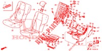 RUECKSITZ/SITZGURT, (G.) für Honda CIVIC 1.4 S 5 Türen 6 gang-Schaltgetriebe 2012