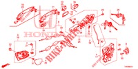 TUERSCHLOESSER, VORNE/AEUSSERER GRIFF  für Honda CIVIC 1.4 S 5 Türen 6 gang-Schaltgetriebe 2012