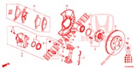 VORDERRADBREMSE  für Honda CIVIC 1.4 S 5 Türen 6 gang-Schaltgetriebe 2012
