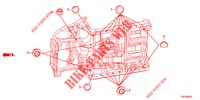 GUMMITUELLE (INFERIEUR) für Honda CIVIC 1.8 COMFORT 5 Türen 6 gang-Schaltgetriebe 2012