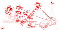 INNENLEUCHTE  für Honda CIVIC 1.8 COMFORT 5 Türen 6 gang-Schaltgetriebe 2012