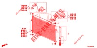 KLIMAANLAGE (CONDENSATEUR) für Honda CIVIC 1.8 COMFORT 5 Türen 6 gang-Schaltgetriebe 2012