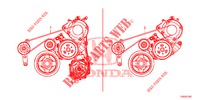 LICHTMASCHINENRIEMEN (1.8L) für Honda CIVIC 1.8 COMFORT 5 Türen 6 gang-Schaltgetriebe 2012