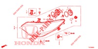 SCHEINWERFER  für Honda CIVIC 1.8 COMFORT 5 Türen 6 gang-Schaltgetriebe 2012