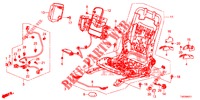 VORNE SITZKOMPONENTEN (G.) (HAUTEUR MANUELLE) für Honda CIVIC 1.8 COMFORT 5 Türen 6 gang-Schaltgetriebe 2012