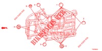 GUMMITUELLE (INFERIEUR) für Honda CIVIC 1.8 COMFORT 5 Türen 5 gang automatikgetriebe 2012