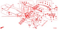 HECKKLAPPENVERKLEIDUNG/ TAFELVERKLEIDUNG, HINTEN(2D)  für Honda CIVIC 1.8 COMFORT 5 Türen 5 gang automatikgetriebe 2012