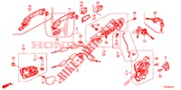 TUERSCHLOESSER, VORNE/AEUSSERER GRIFF  für Honda CIVIC 1.8 COMFORT 5 Türen 5 gang automatikgetriebe 2012
