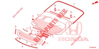 WINDSCHUTZSCHEIBE, VORNE/ HECKFENSTER  für Honda CIVIC 1.8 COMFORT 5 Türen 5 gang automatikgetriebe 2012
