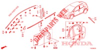 ZIERLEISTE/SCHUTZ  für Honda CIVIC 1.8 COMFORT 5 Türen 5 gang automatikgetriebe 2012