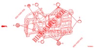 GUMMITUELLE (INFERIEUR) für Honda CIVIC 1.8 EXECUTIVE 5 Türen 6 gang-Schaltgetriebe 2012