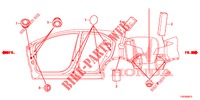 GUMMITUELLE (LATERAL) für Honda CIVIC 1.8 EXECUTIVE 5 Türen 6 gang-Schaltgetriebe 2012