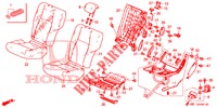 RUECKSITZ/SITZGURT, (G.) für Honda CIVIC 1.8 EXECUTIVE 5 Türen 6 gang-Schaltgetriebe 2012