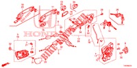 TUERSCHLOESSER, VORNE/AEUSSERER GRIFF  für Honda CIVIC 1.8 EXECUTIVE 5 Türen 6 gang-Schaltgetriebe 2012