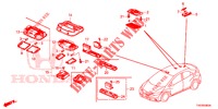 INNENLEUCHTE  für Honda CIVIC 1.8 EXECUTIVE 5 Türen 5 gang automatikgetriebe 2012