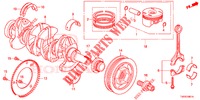 KURBELWELLE/KOLBEN (1.8L) für Honda CIVIC 1.8 EXECUTIVE 5 Türen 5 gang automatikgetriebe 2012