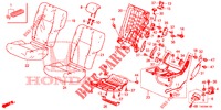 RUECKSITZ/SITZGURT, (G.) für Honda CIVIC 1.8 EXECUTIVE 5 Türen 5 gang automatikgetriebe 2012