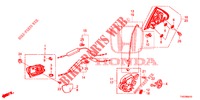 TUERSCHLOESSER, HINTEN/AEUSSERER GRIFF  für Honda CIVIC 1.8 EXECUTIVE 5 Türen 5 gang automatikgetriebe 2012