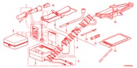 WERKZEUGE/WAGENHEBER  für Honda CIVIC 1.8 EXECUTIVE 5 Türen 5 gang automatikgetriebe 2012