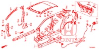 AUSSENBLECHE/TAFEL, HINTEN  für Honda CIVIC 1.8 S 5 Türen 6 gang-Schaltgetriebe 2012