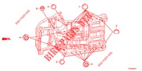 GUMMITUELLE (INFERIEUR) für Honda CIVIC 1.8 S 5 Türen 6 gang-Schaltgetriebe 2012