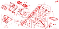 INSTRUMENT, ZIERSTUECK (COTE DE PASSAGER) (LH) für Honda CIVIC 1.8 S 5 Türen 6 gang-Schaltgetriebe 2012
