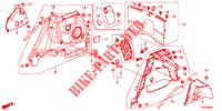 KOFFERRAUM SEITENVERKL.  für Honda CIVIC 1.8 S 5 Türen 6 gang-Schaltgetriebe 2012
