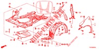 KOTFLUEGEL, VORNE  für Honda CIVIC 1.8 S 5 Türen 6 gang-Schaltgetriebe 2012