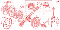 KURBELWELLE/KOLBEN (1.8L) für Honda CIVIC 1.8 S 5 Türen 6 gang-Schaltgetriebe 2012