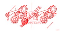 LICHTMASCHINENRIEMEN (1.8L) für Honda CIVIC 1.8 S 5 Türen 6 gang-Schaltgetriebe 2012