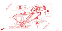 SCHEINWERFER  für Honda CIVIC 1.8 S 5 Türen 6 gang-Schaltgetriebe 2012