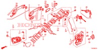 TUERSCHLOESSER, VORNE/AEUSSERER GRIFF  für Honda CIVIC 1.8 S 5 Türen 6 gang-Schaltgetriebe 2012