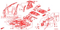 BODEN/INNENBLECHE  für Honda CIVIC 1.8 S 5 Türen 5 gang automatikgetriebe 2012