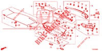 HECKKLAPPENVERKLEIDUNG/ TAFELVERKLEIDUNG, HINTEN(2D)  für Honda CIVIC 1.8 S 5 Türen 5 gang automatikgetriebe 2012