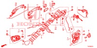 TUERSCHLOESSER, VORNE/AEUSSERER GRIFF  für Honda CIVIC 1.8 S 5 Türen 5 gang automatikgetriebe 2012