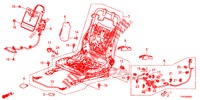 VORNE SITZKOMPONENTEN (D.) (SIEGE REGLAGE MANUEL) für Honda CIVIC 1.8 S 5 Türen 5 gang automatikgetriebe 2012