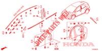 ZIERLEISTE/SCHUTZ  für Honda CIVIC 1.8 S 5 Türen 5 gang automatikgetriebe 2012